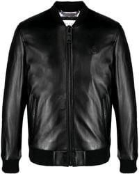 Philipp Plein - Skull&Bones Leather Jacket - Lyst