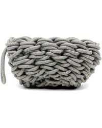 Alienina - Lina Woven-Rope Clutch - Lyst
