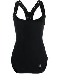 The Attico - Lace-Up Racerback Tank Top - Lyst
