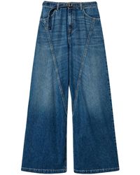 Twinset - Wide-Leg Belted Jeans - Lyst