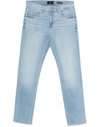 7 For All Mankind - Button-Fastening Jeans - Lyst