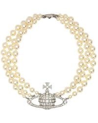 Vivienne Westwood - Orb Pearl-Embellished Necklace - Lyst