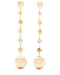 Marco Bicego - 18kt Yellow Gold Diamond Drop Earrings - Lyst