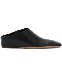 Jil Sander - Square-Toe Leather Mules - Lyst