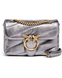 Pinko - Baby Love Bag Puff Laminated Nappa Leather Crossbody Bag - Lyst