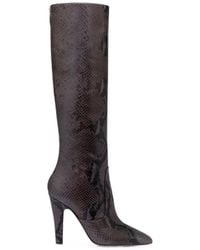 Paris Texas - Elsa Snakeskin-Effect Boots - Lyst