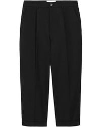 Ami Paris - Carrot Oversized Cotton Trousers - Lyst