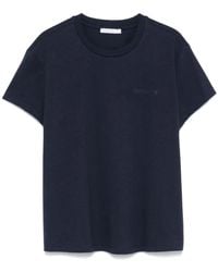 Patrizia Pepe - T-Shirt Mit Gummiertem Logo - Lyst
