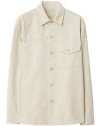 Burberry - Spread-collar Cotton Shirt - Lyst