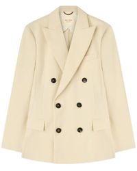 RETORI - Double-Breasted Linen Blazer - Lyst