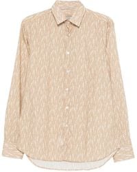 Canali - Overhemd Met Print - Lyst