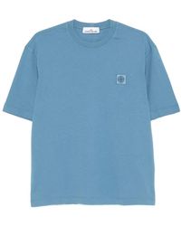 Stone Island - Logo-Patch Short-Sleeve T-Shirt - Lyst