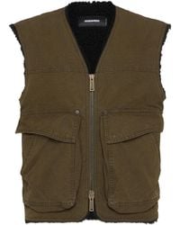 DSquared² - Logo-Embroidered Gilet - Lyst