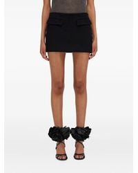 Ferragamo - Flap-Pocket Mini Skirt - Lyst