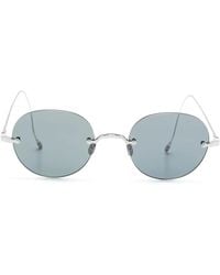 Thom Browne - Sonnenbrille Mit Rundem Gestell - Lyst