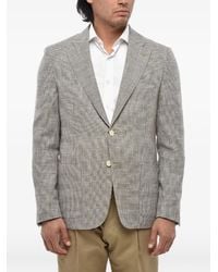 Corneliani - Pin-Detail Houndstooth Blazer - Lyst