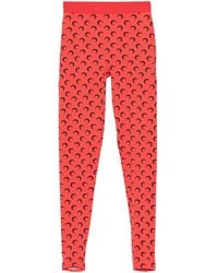 Marine Serre - Leggings Con Stampa Moon - Lyst