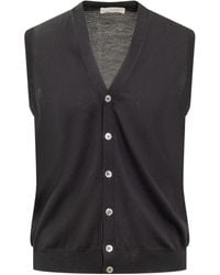 FILIPPO DE LAURENTIIS - Buttoned V-Neck Vest - Lyst