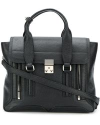 3.1 Phillip Lim Mittelgroße 'Pashli' Satteltasche - Schwarz