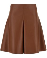 Nude - Flared Pleated Mini Skirt - Lyst