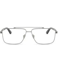 Versace - Rectangle-Frame Glasses - Lyst