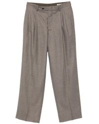 AURALEE - Pantalon En Laine À Design Plissé - Lyst