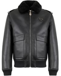Philipp Plein - Eco Shearling Aviator Jacket - Lyst