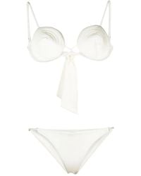 Noire Swimwear - Tonal-Stitch Detail Bikini Set - Lyst