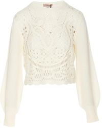 Twinset - Open-Knit Sweater - Lyst
