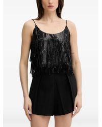 Haveone - Sequin-Embellished Fringed Top - Lyst