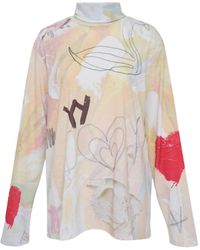 OPEN YY - Haut À Imprimé Graphique - Lyst