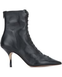 Jacquemus - 75Mm Leather Heeled Ankle Boots - Lyst