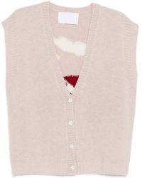 CUDDLEUP - Graphic-Embroidered Cardigan - Lyst