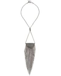 Fabiana Filippi - Metallic Fringed Necklace - Lyst