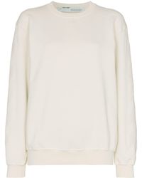 Off-White c/o Virgil Abloh Sweater Met Logoprint - Wit