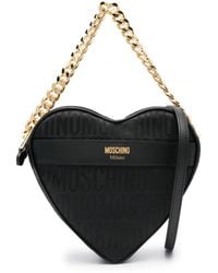 Moschino - Monogram-Print Leather Tote Bag - Lyst