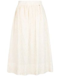 Liu Jo - Embroidered Muslin Skirt - Lyst
