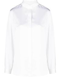 Emporio Armani - Mock-neck Long-sleeve Shirt - Lyst