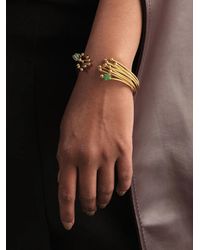 FENOMENA - Geo Emerald Cuff Bracelets - Lyst
