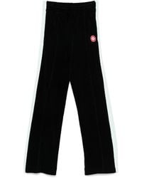 CASABLANCA - Side-Stripe Velour Trousers - Lyst