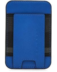 Piquadro - Magsafe Logo-Debossed Leather Cardholder - Lyst