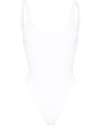 Elisabetta Franchi - Rhinestone-embellished Monogram Swimsuit - Lyst