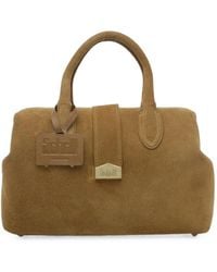 Schell - Logo-Plaque Leather Tote Bag - Lyst