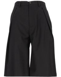 Barena - Pleated Wool-Blend Shorts - Lyst