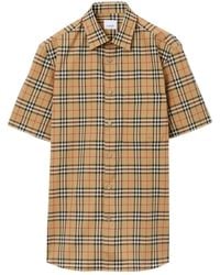 Burberry - Nova-check Pattern Cotton Shirt - Lyst