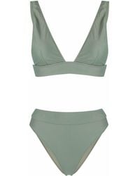 Noire Swimwear - High-waisted V-neck Bikini Set - Lyst