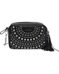La Carrie - Solid Stud-Embellished Cross Body Bag - Lyst