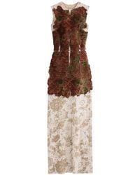 Maison Margiela - Tapestry Patch Jersey Maxi Dress - Lyst