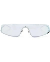 Gucci - Square-G-Motif Shield-Frame Sunglasses - Lyst