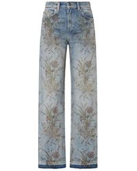 Liu Jo - High-Waisted Jeans With Print - Lyst